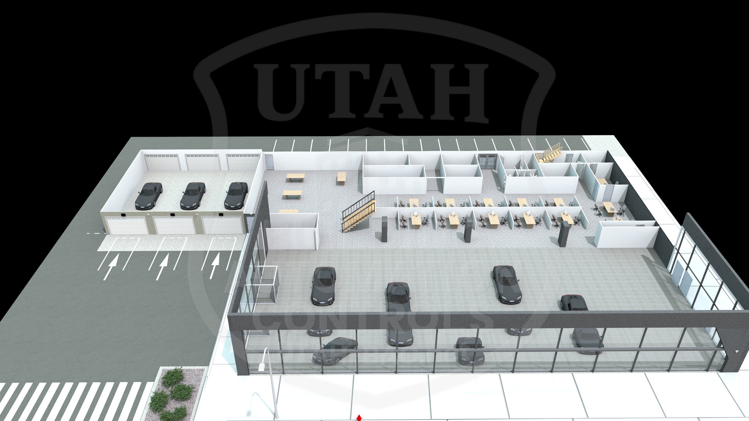 Audi dealership — first floor